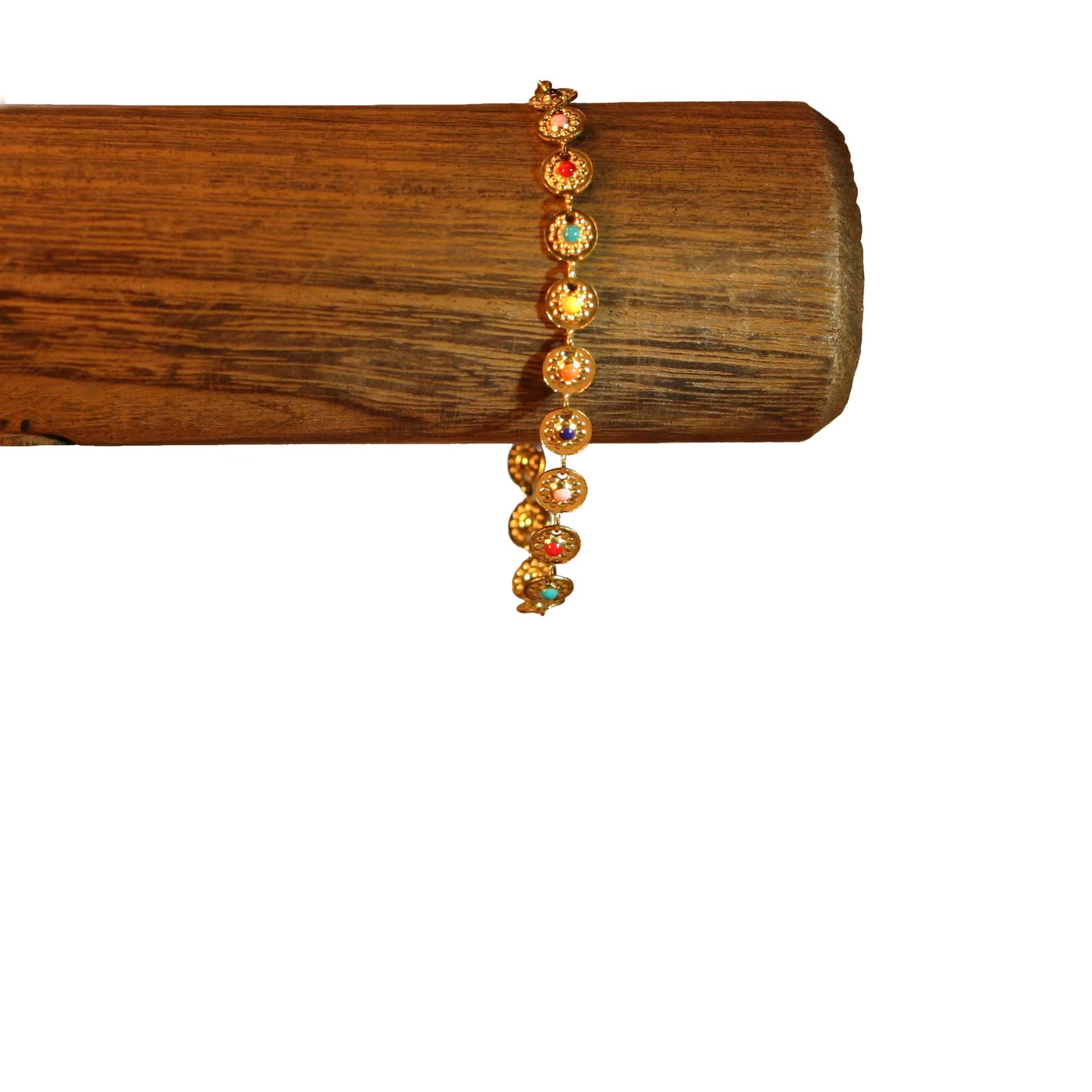 Dots | Multicolor - Golden - Bracelet