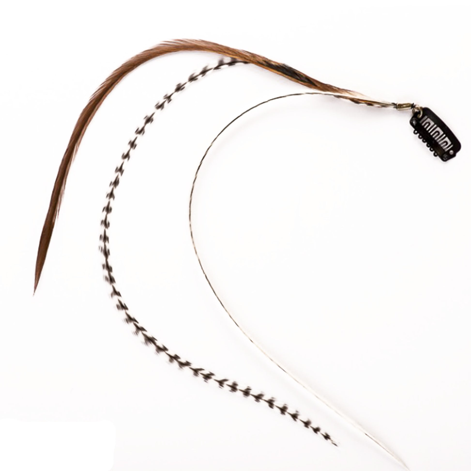 Feather extensions - 3 feathers - Cappucino