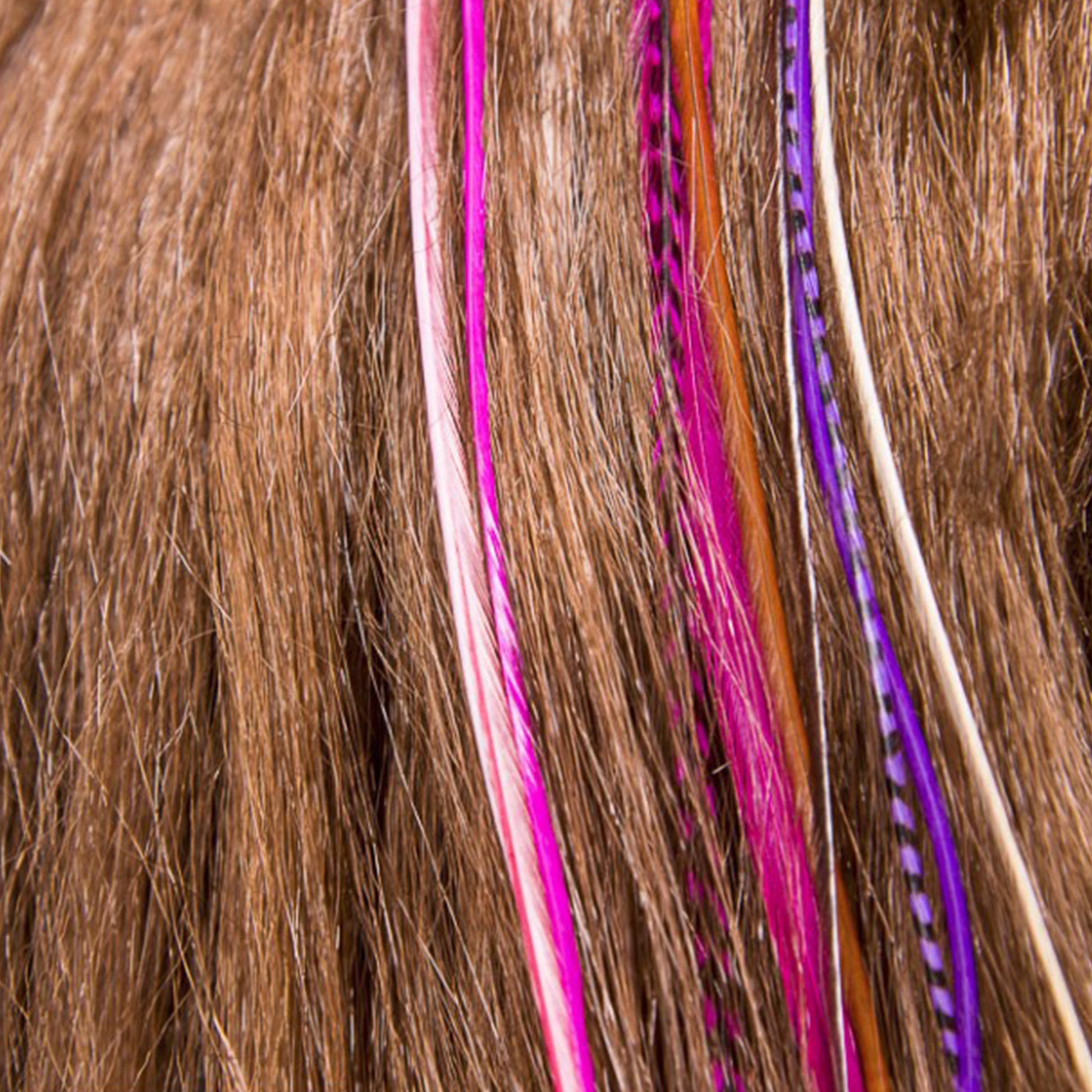 Feather extensions - 3 feathers - Cupcake - Hair