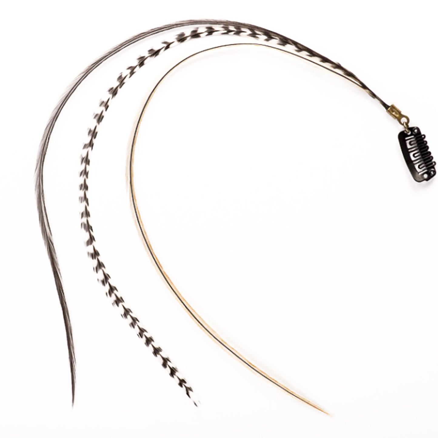 Feather extensions - 3 feathers - Fox tail