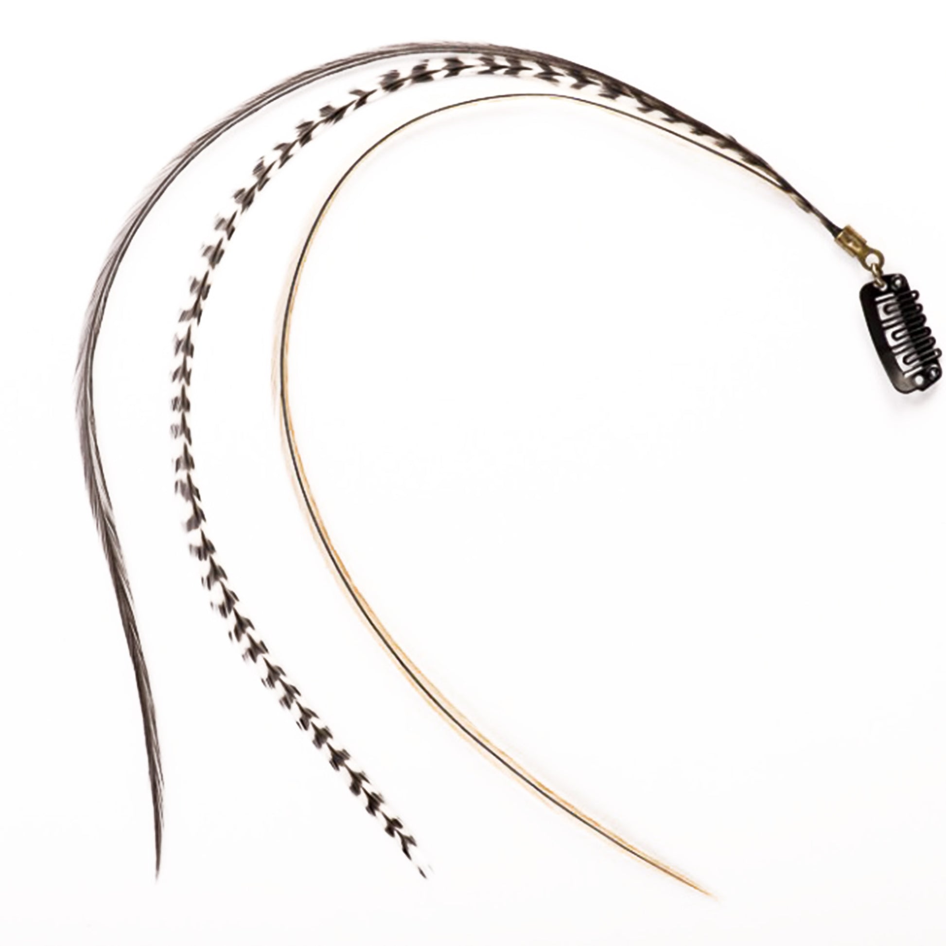 Feather extensions - 3 feathers - Fox tail