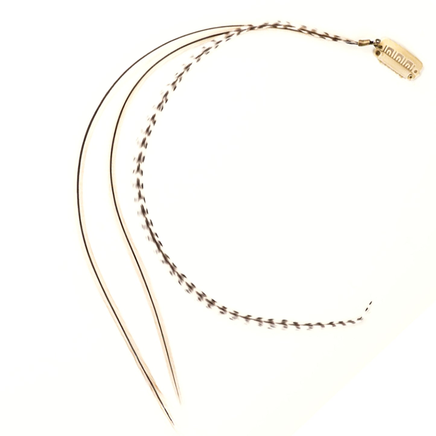 Feather extensions - 3 feathers - Wildcat tail