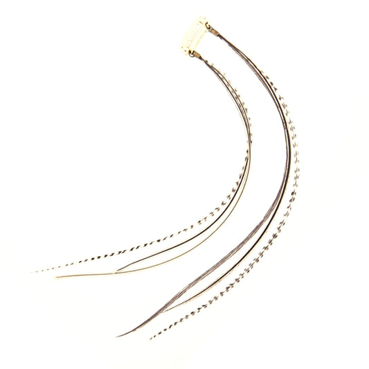 Feather extensions - Double Hairclip - Blonde