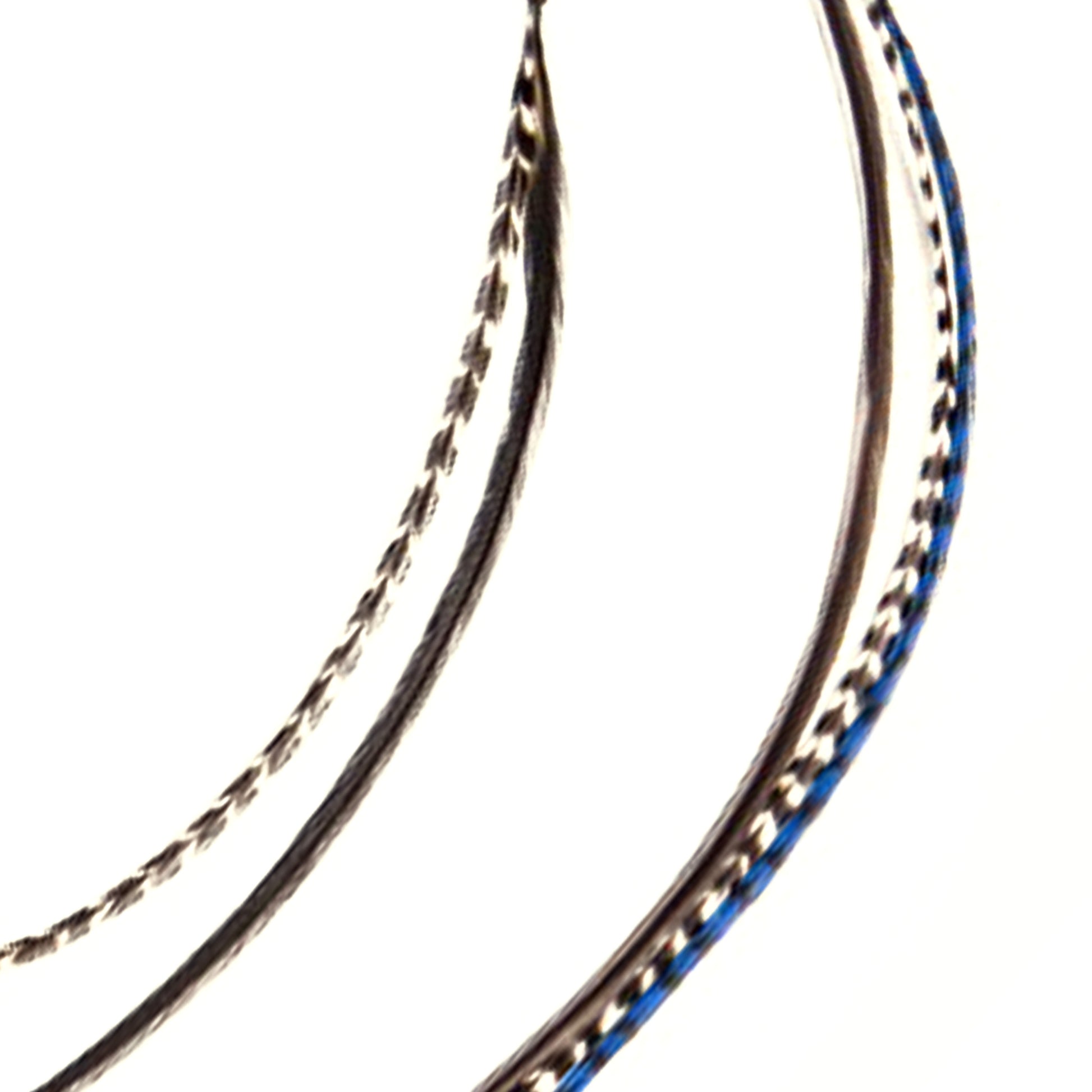 Feather extensions - Double Hairclip - Blue Sky