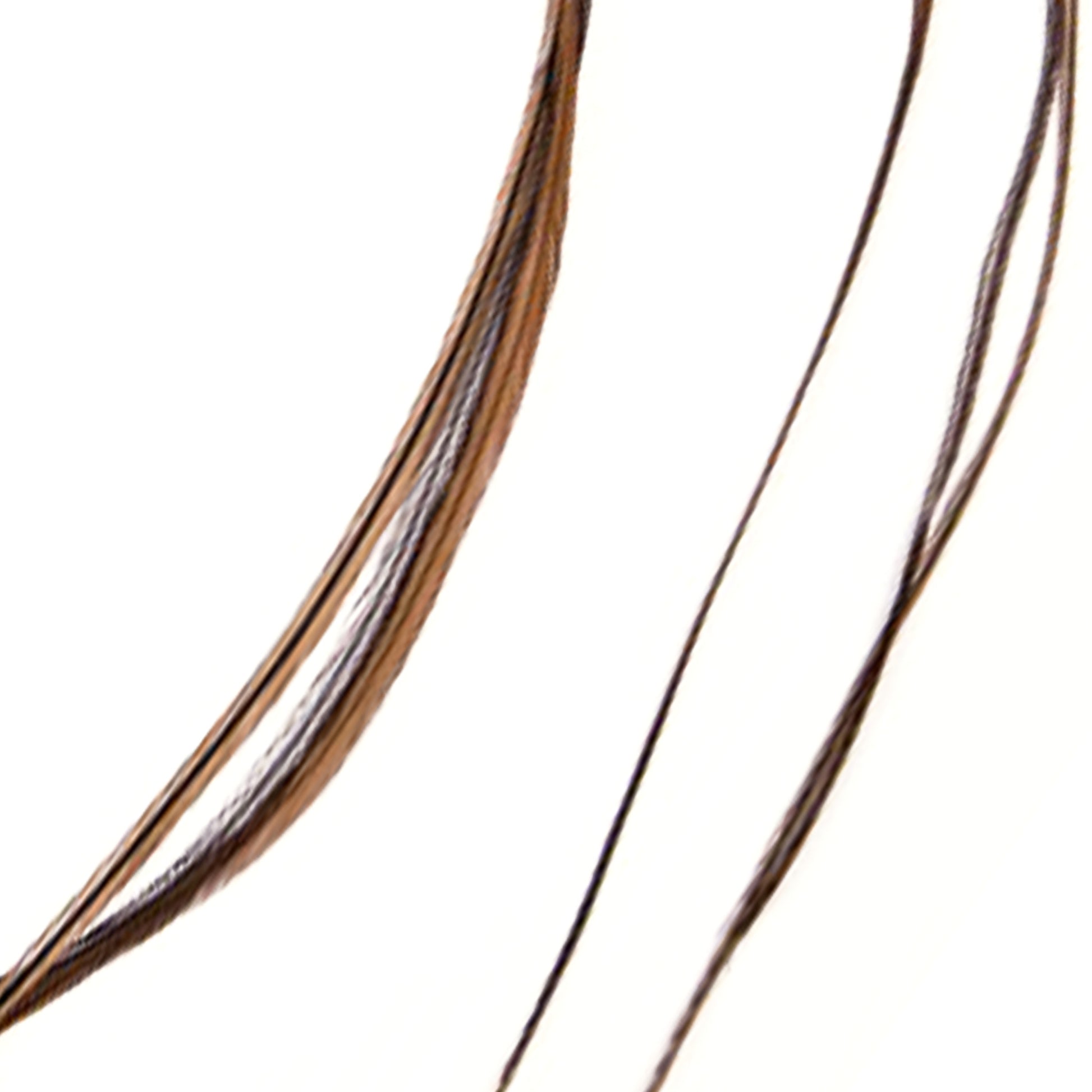 Feather extensions - Double Hairclip - Brown