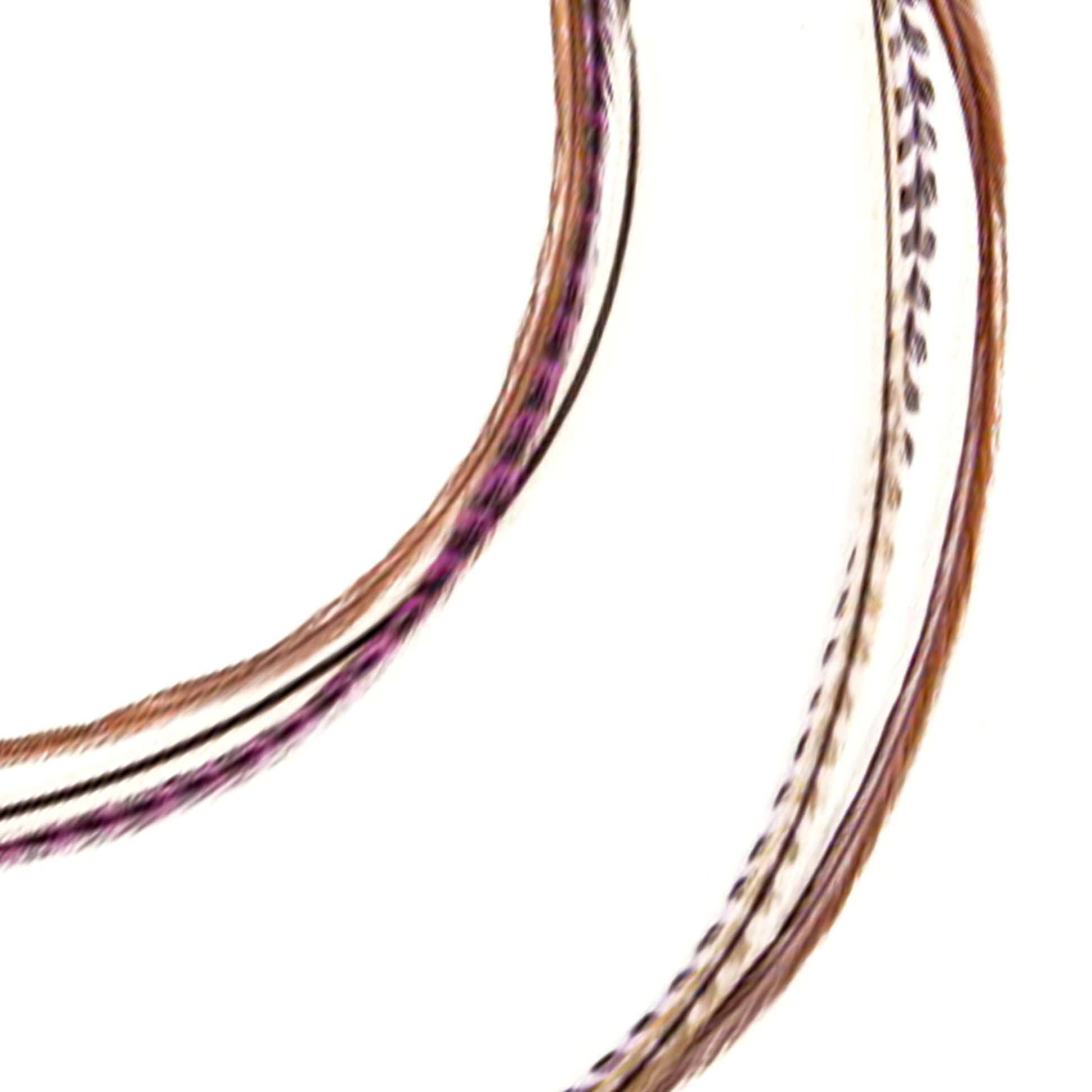 Feather extensions - Double Hairclip - Pink Lavand