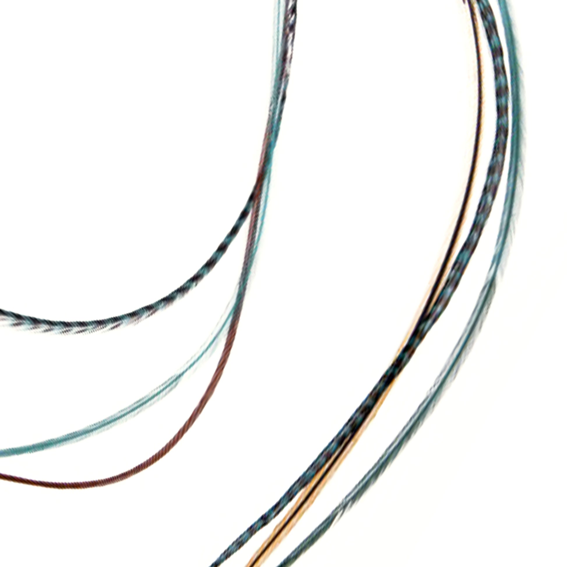 Feather extensions - Double Hairclip - Wild Turquoise