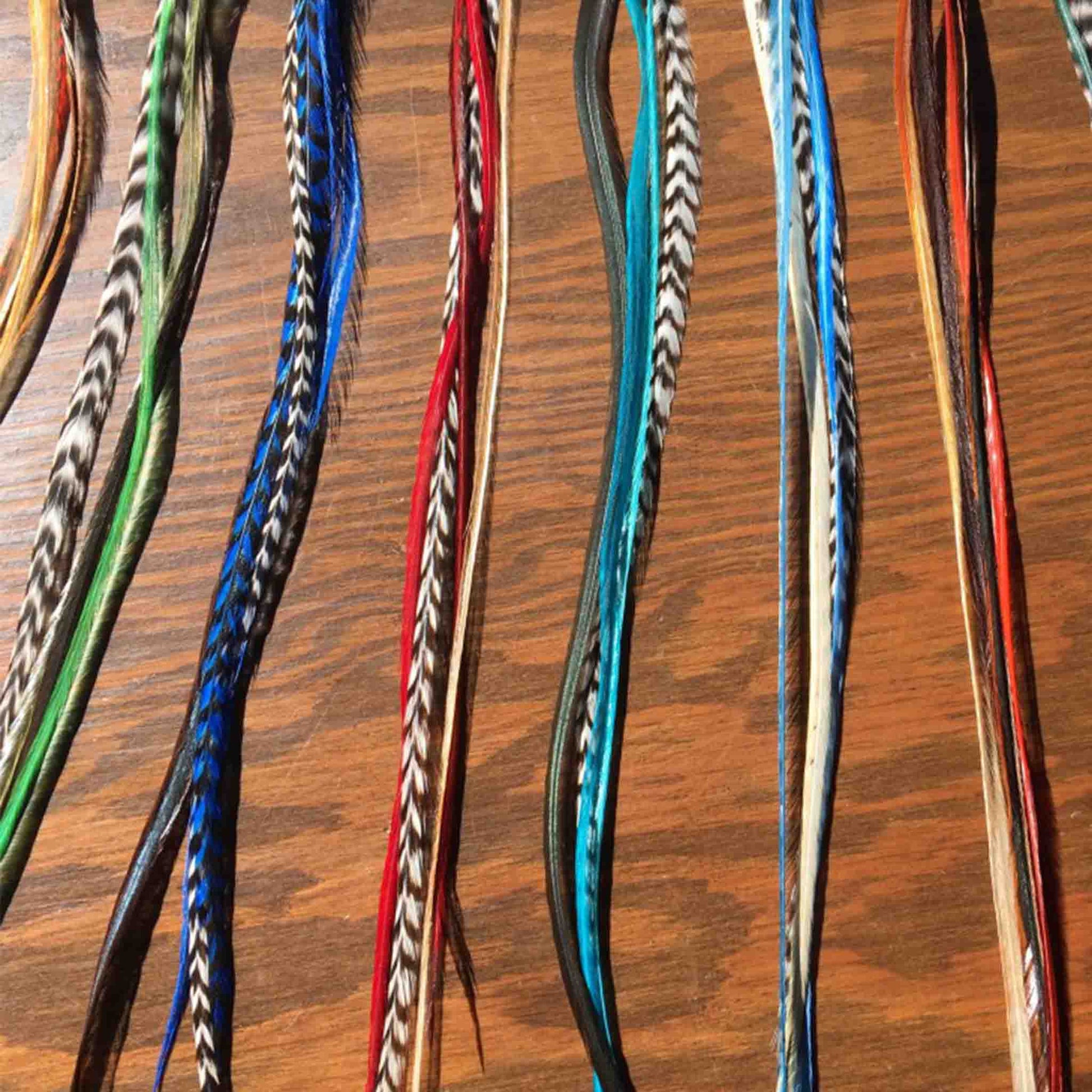 Feather extensions - many colors