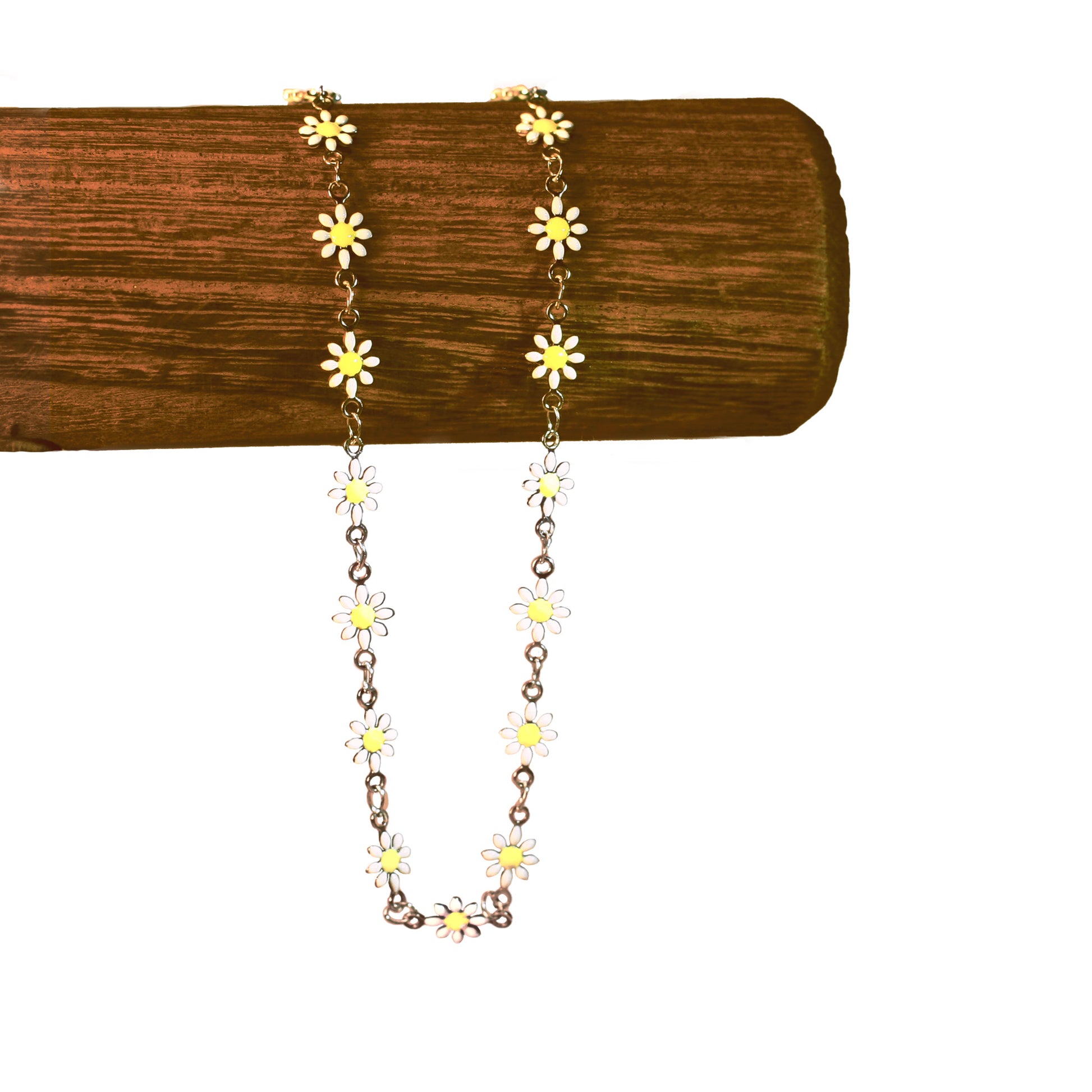 Flower | White - Silvery - Necklace