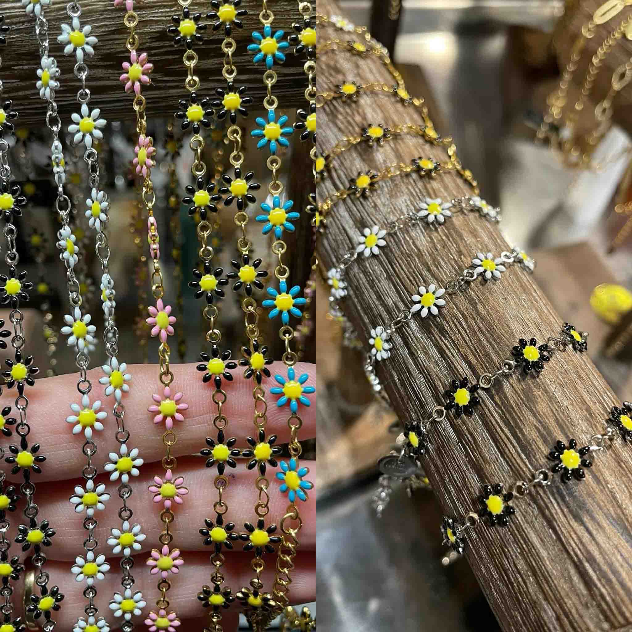 Flowers necklaces - Various colors - Pat Plume BIjoux