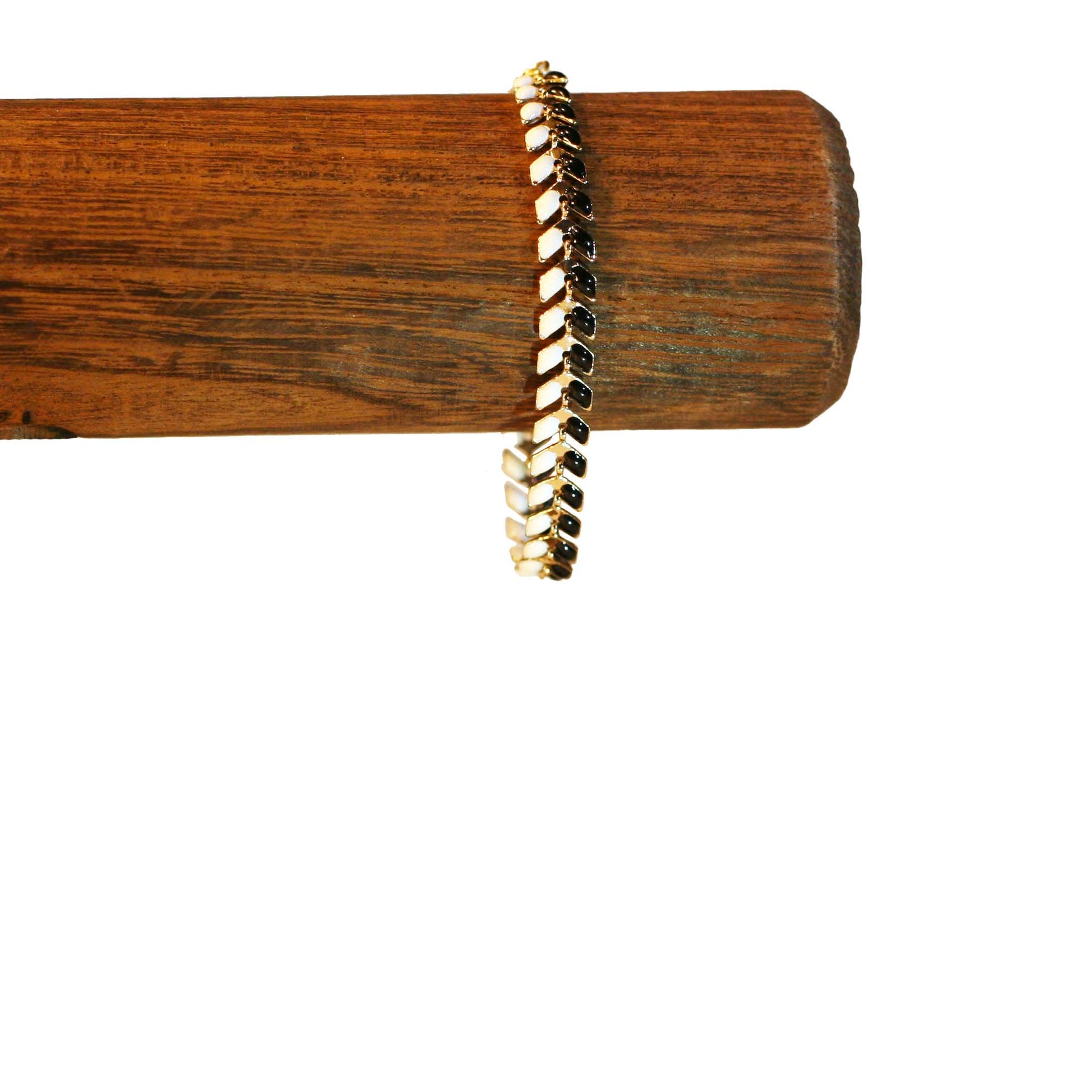 V | Black n White - Golden - Bracelet