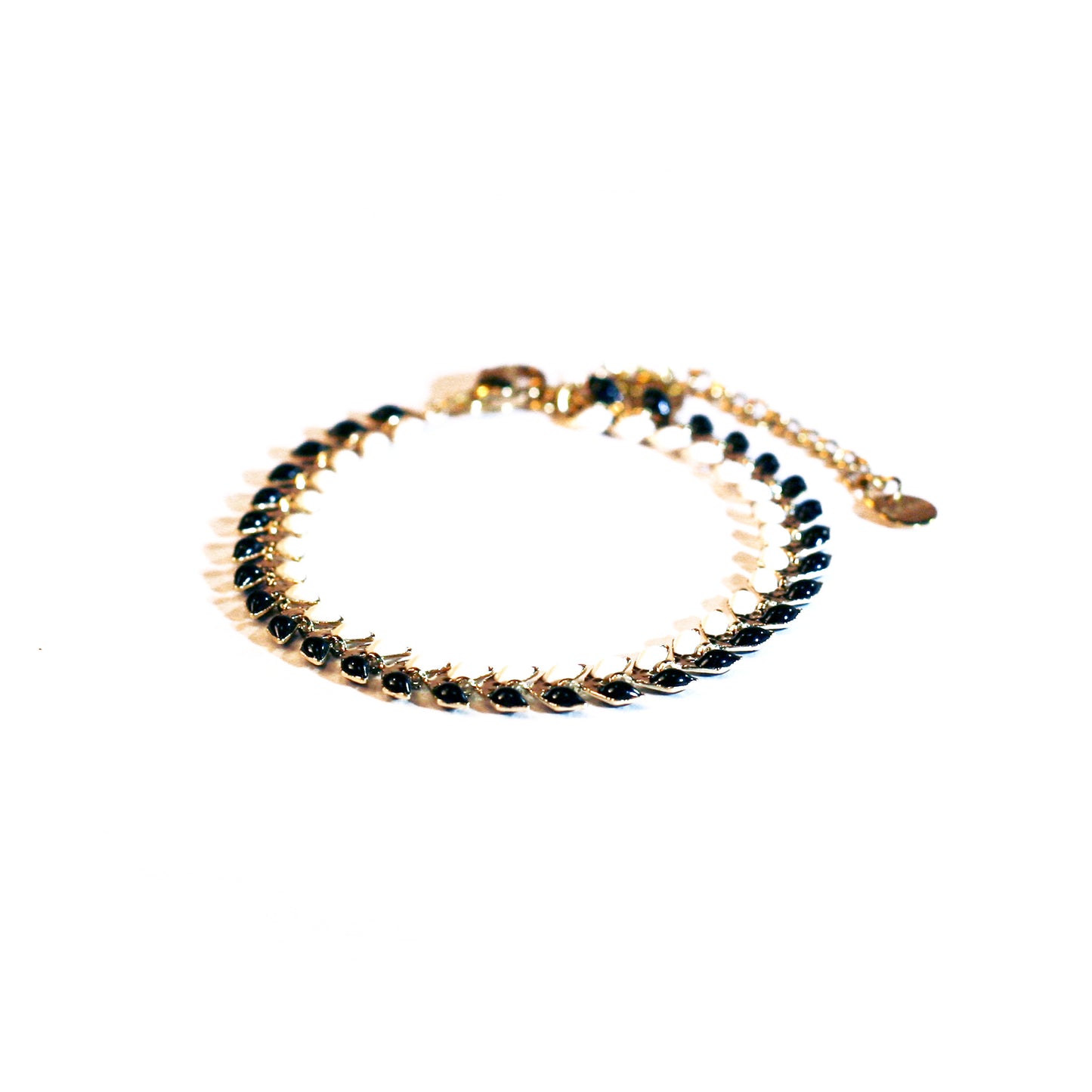 V | Black n White - Golden - Bracelet
