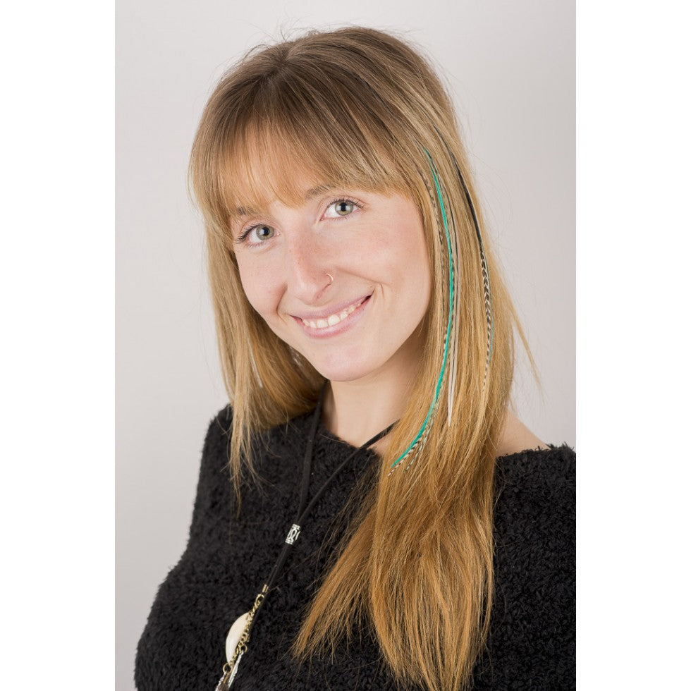 Feather extensions - Model - Pat Plume Bijoux