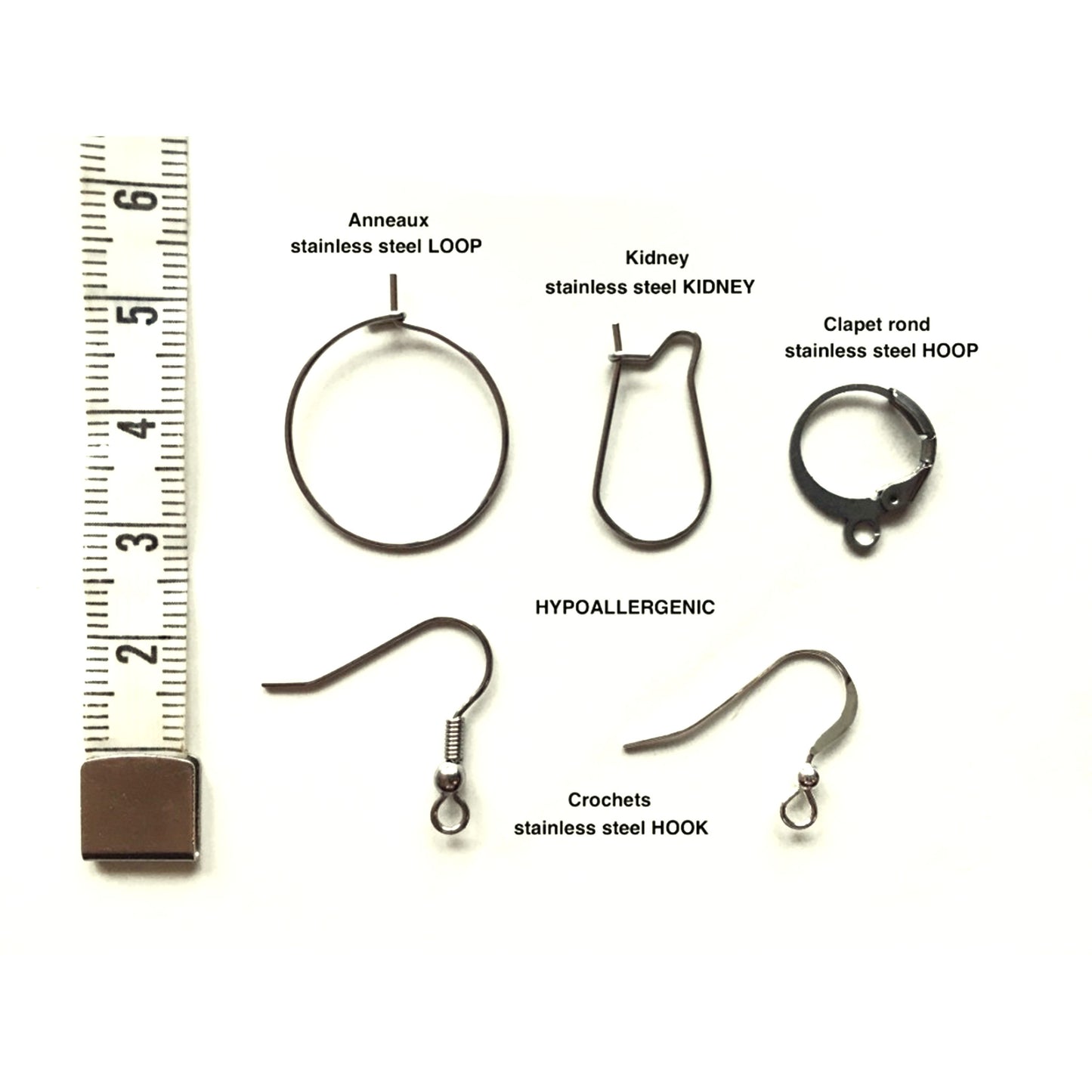 Earings - hooks and hoops options