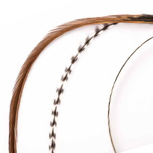 Feather extensions - 3 feathers - Cappucino